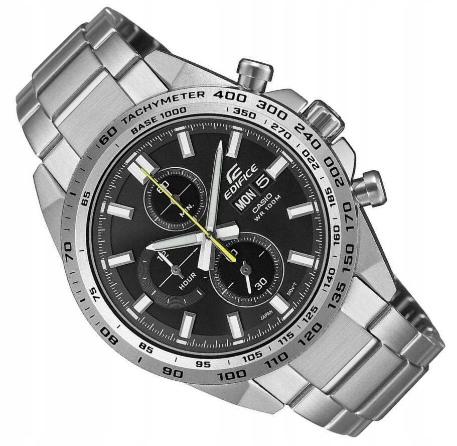 Ocelové Vodotěsné Hodinky Casio S Chronografem EFR-574D -1AVUEF
