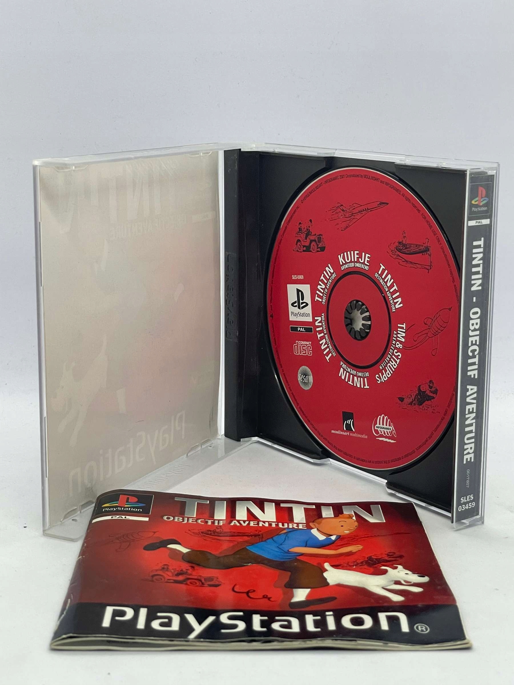 Tintin Destination Adventure PS1 PSX Platforma PlayStation (PSX)