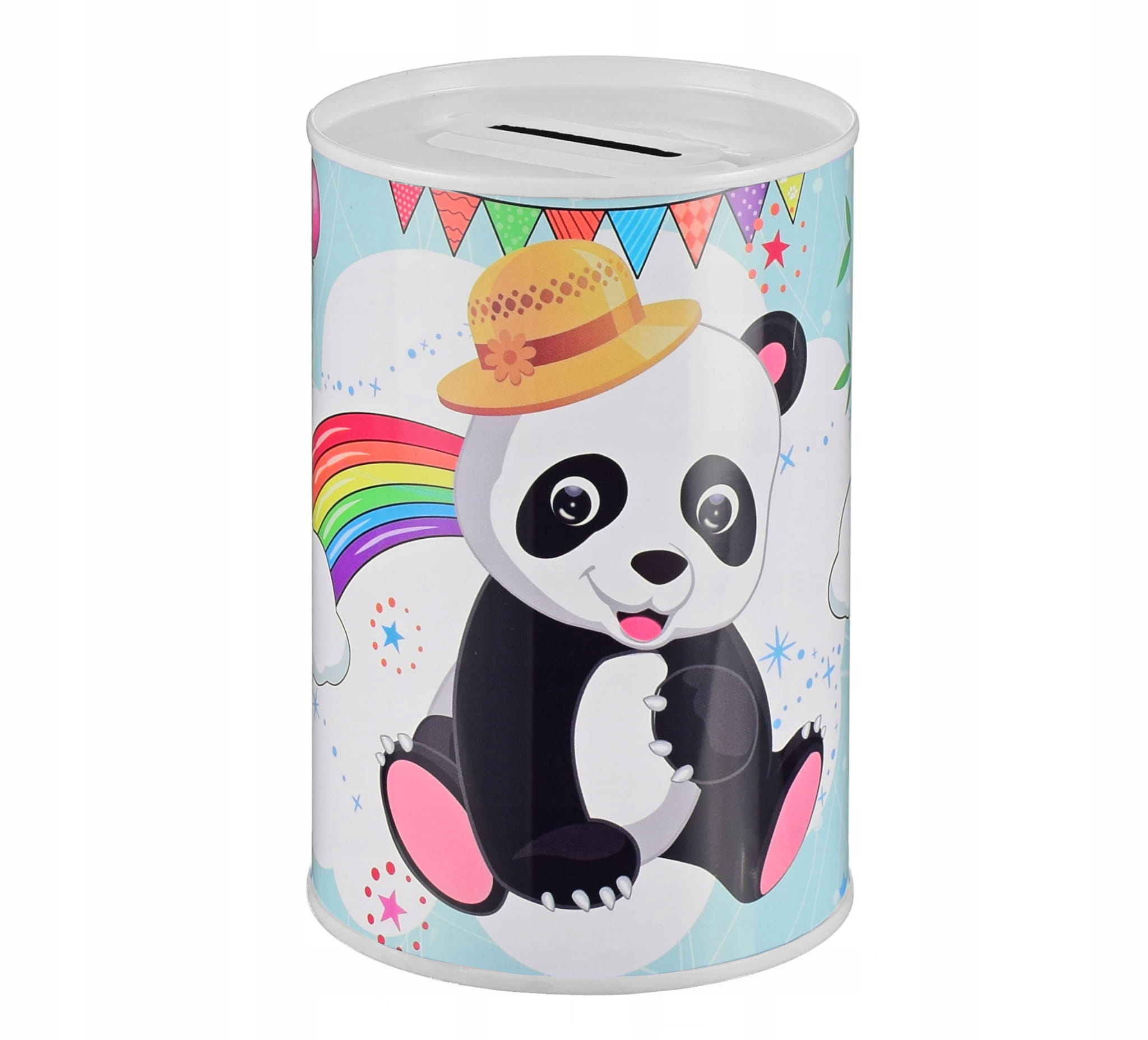 

Metalowa Puszka Skarbonka Misie Panda 8x12,5CM