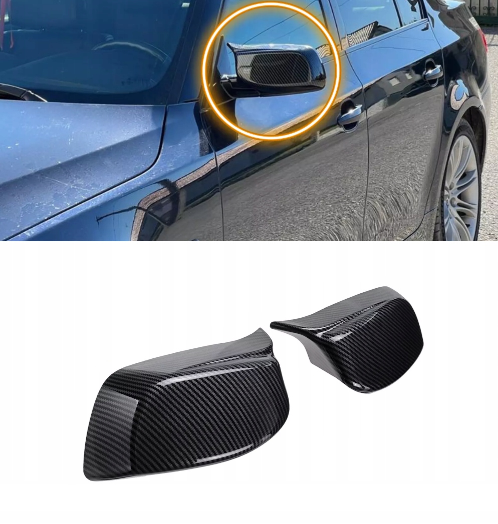 Krytky Zrcátek Bmw E60 E61 E63 E64 2003-2009 Kryt Ala M5 Ala Carbon