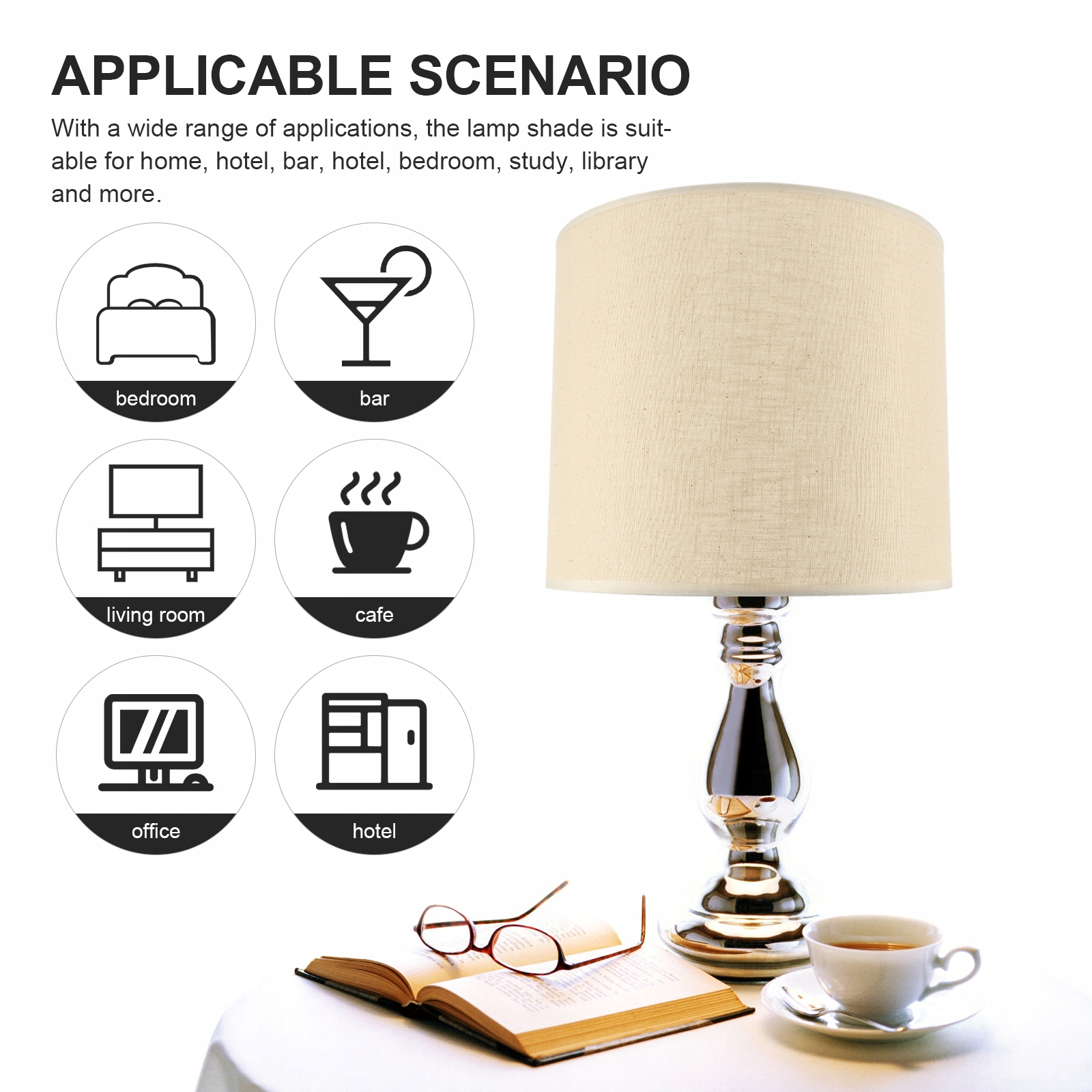 UNIWERSALNY KLOSZ LAMPY STOŁOWEJ Z TKANINY Producent inny