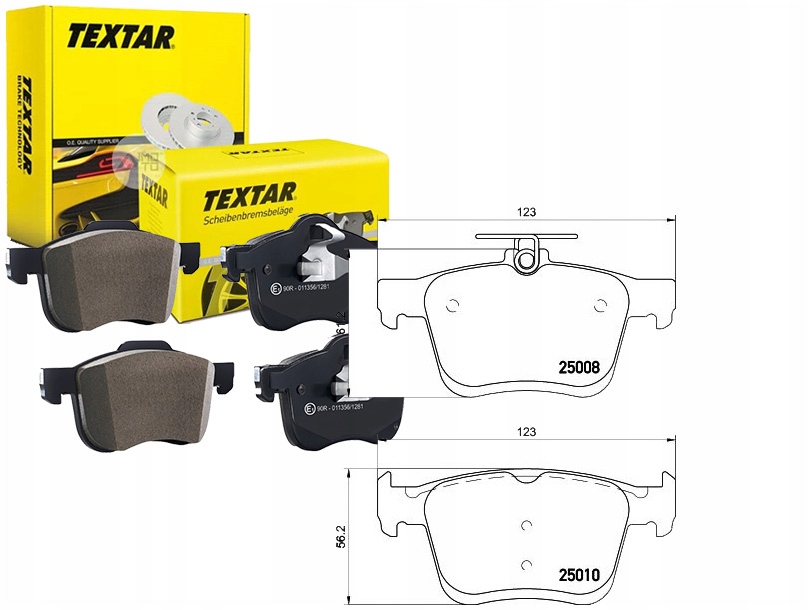 Sada Brzdových Destiček Textar 8V0698451B 8V06