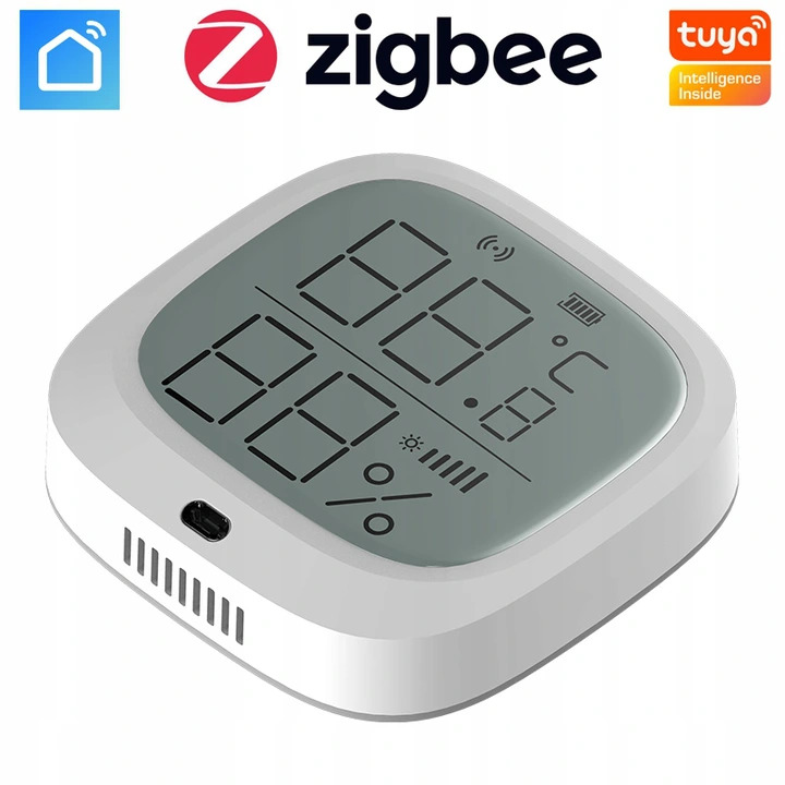 

Czujnik temperatury światła wilgotność ZigBee Tuya