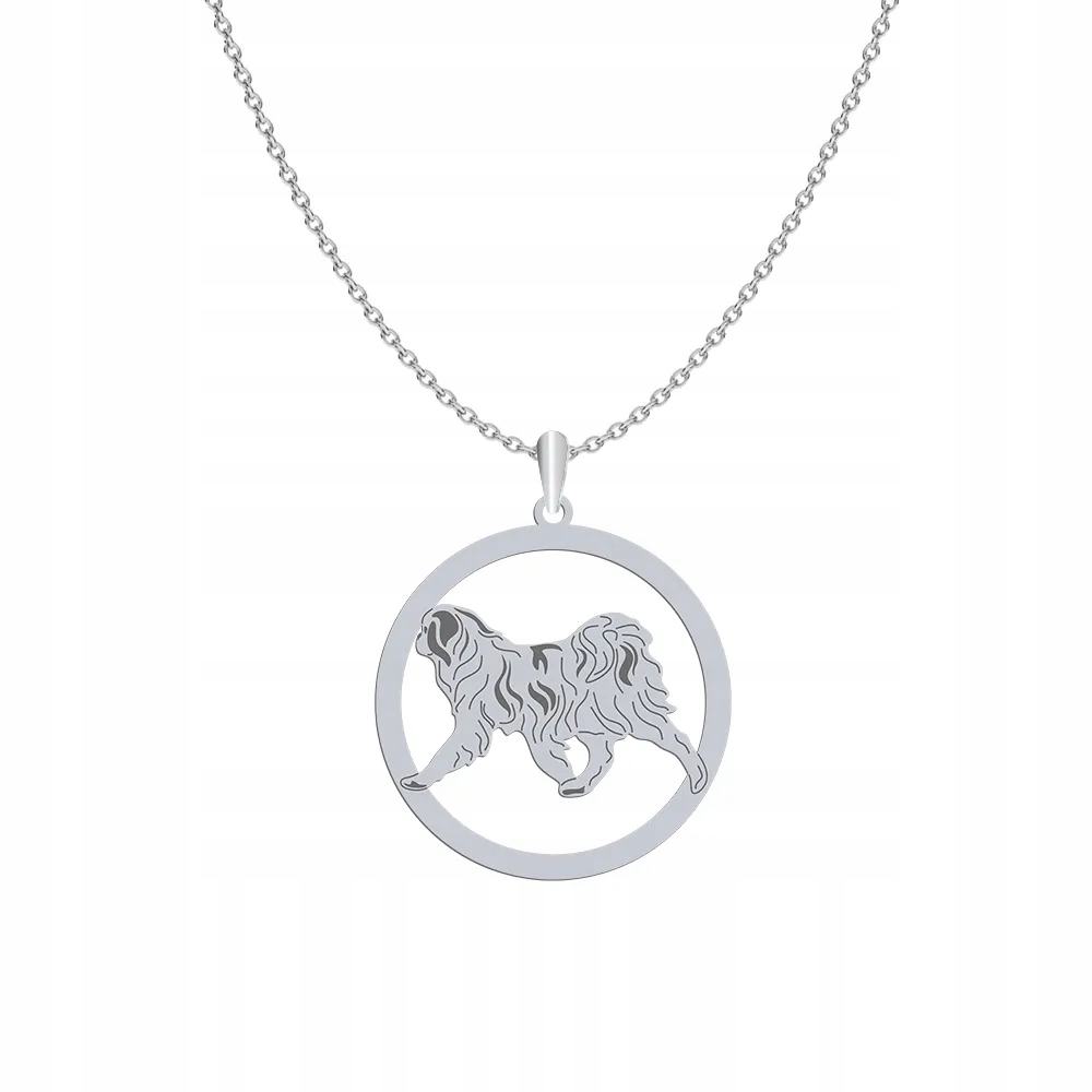 Stříbrný náhrdelník s čínským psem 925 Dárek Žena Gravírování Bonus
