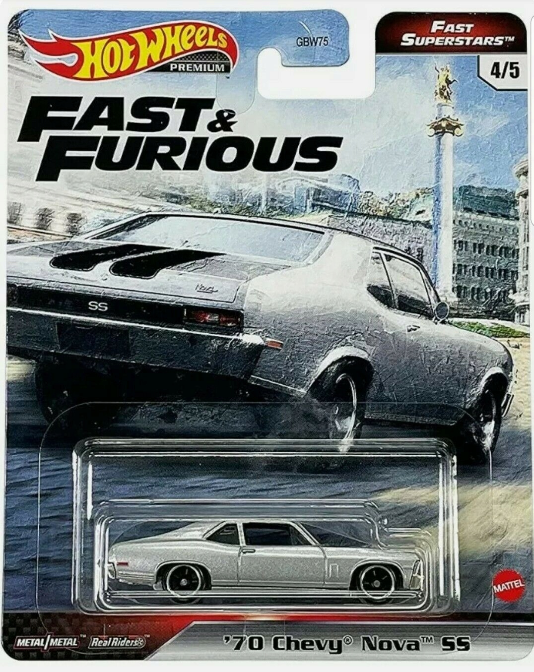 

Hot Wheels Premium Fast&furious 70 Chevy Nova
