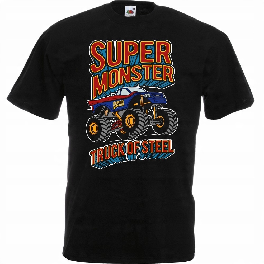 

Koszulka monster truck super samochód XXL czarna