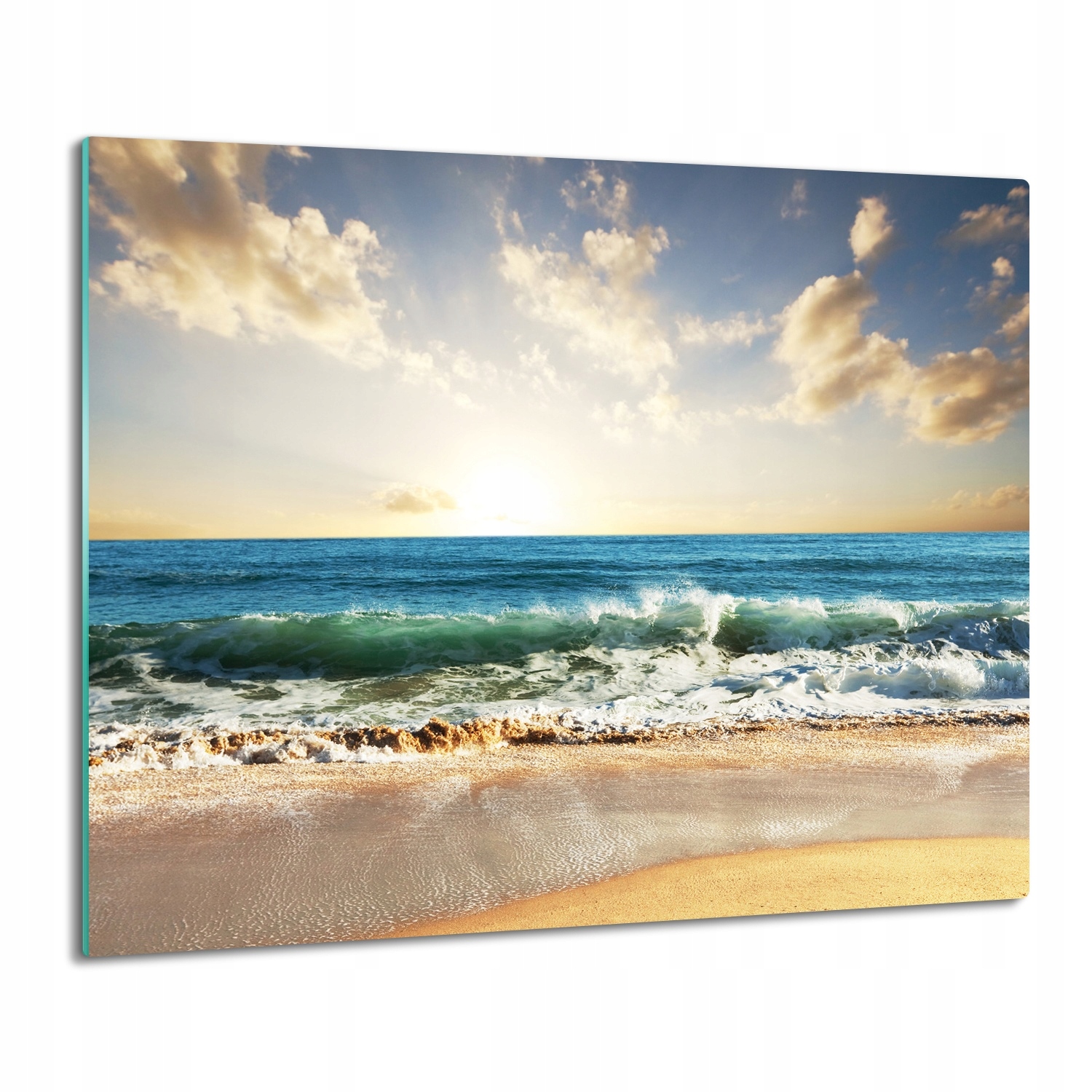 Krytka splashback do kuchyně Pláž moře vlny 60x52