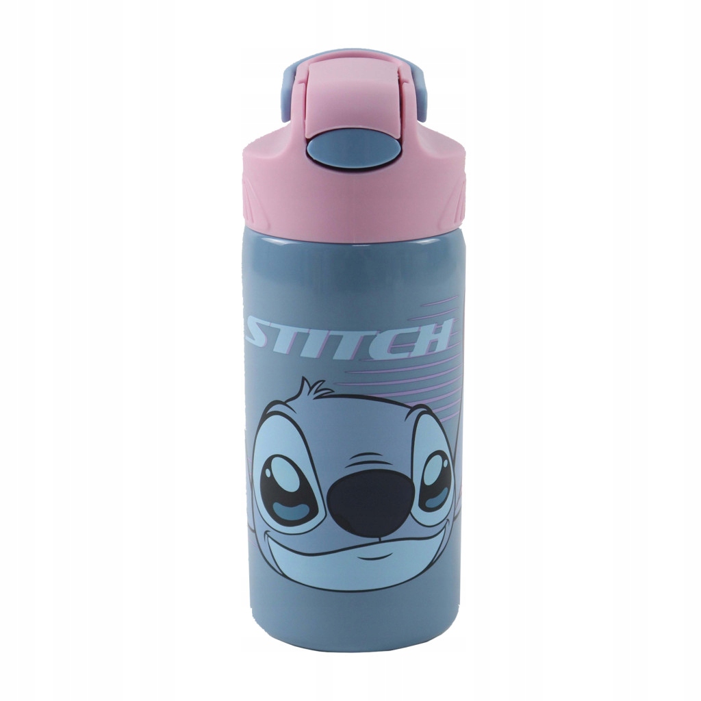 Kubek z aluminium Disney Lilo i Stitch, kosmiczny pies 626, z ustnikiem