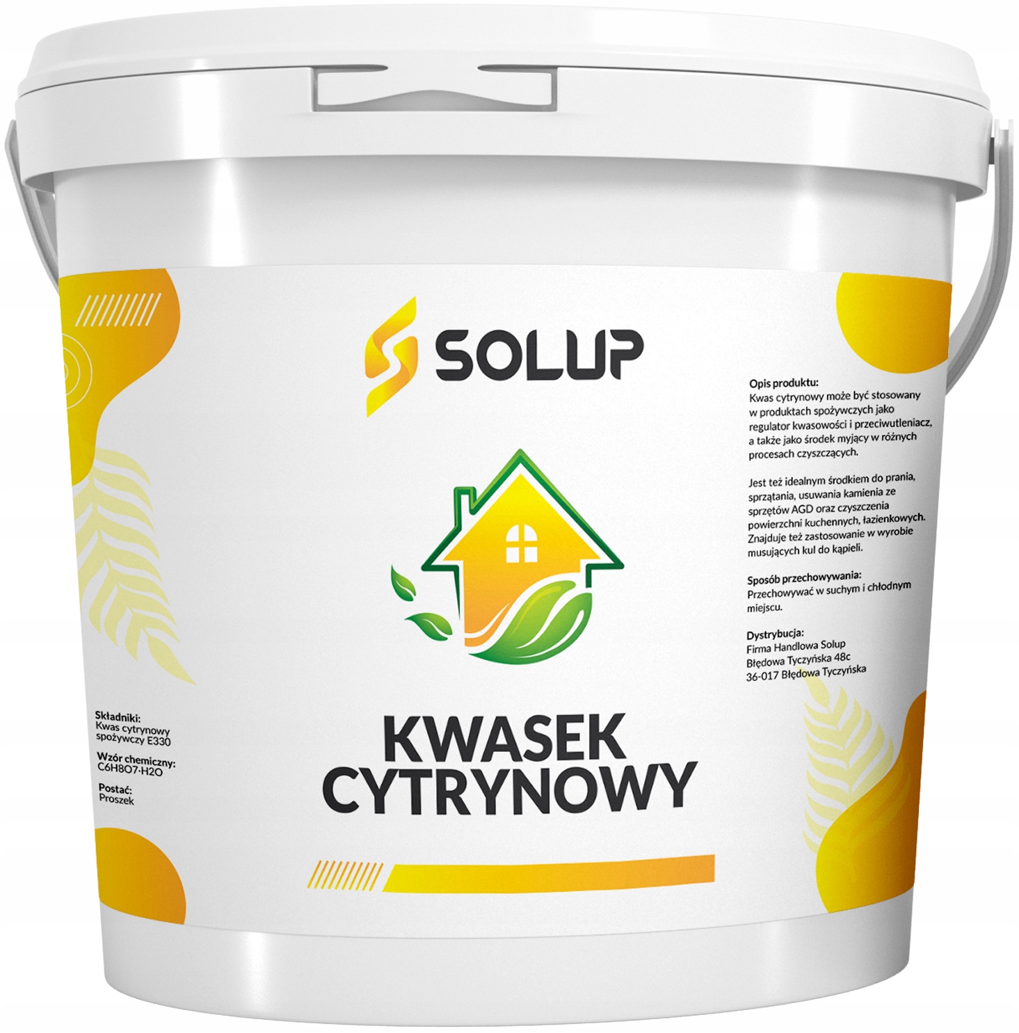 

Kwas Kwasek Cytrynowy jakość spożywcza E330 5kg