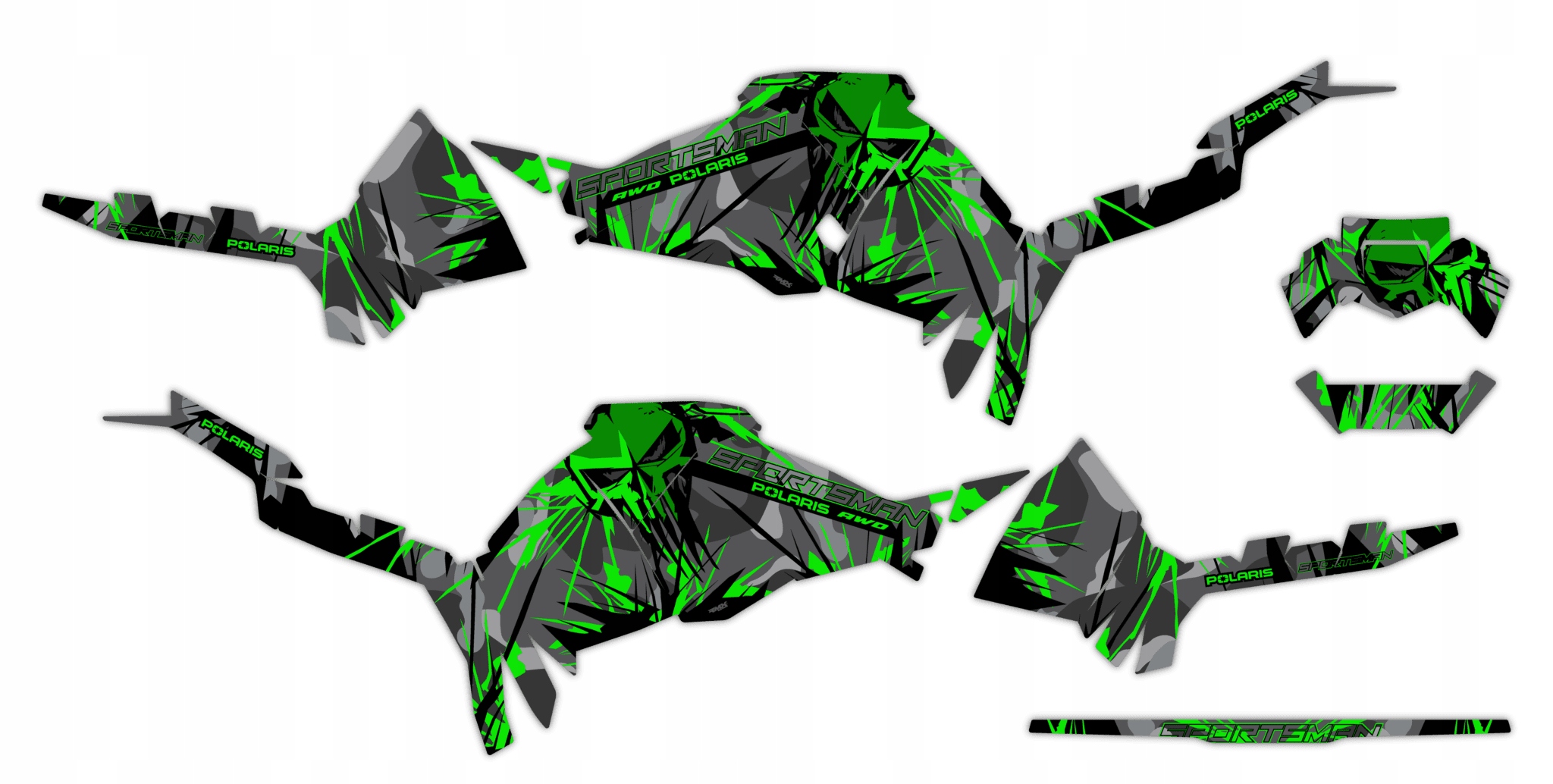 Dýha Samolepky Polaris Sportsman 570 2021+ #5195810