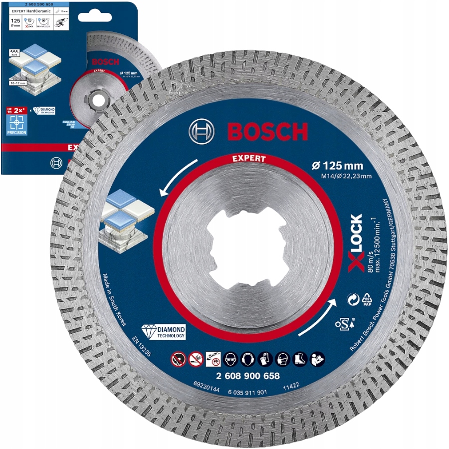 

Bosch Tarcza diamentowa do ceramiki 125mm X-lock