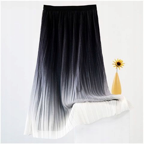 SPÓDNICA TIULOWA DŁUGA FALBANY NA GUMCE KOLORY Rozmiar L