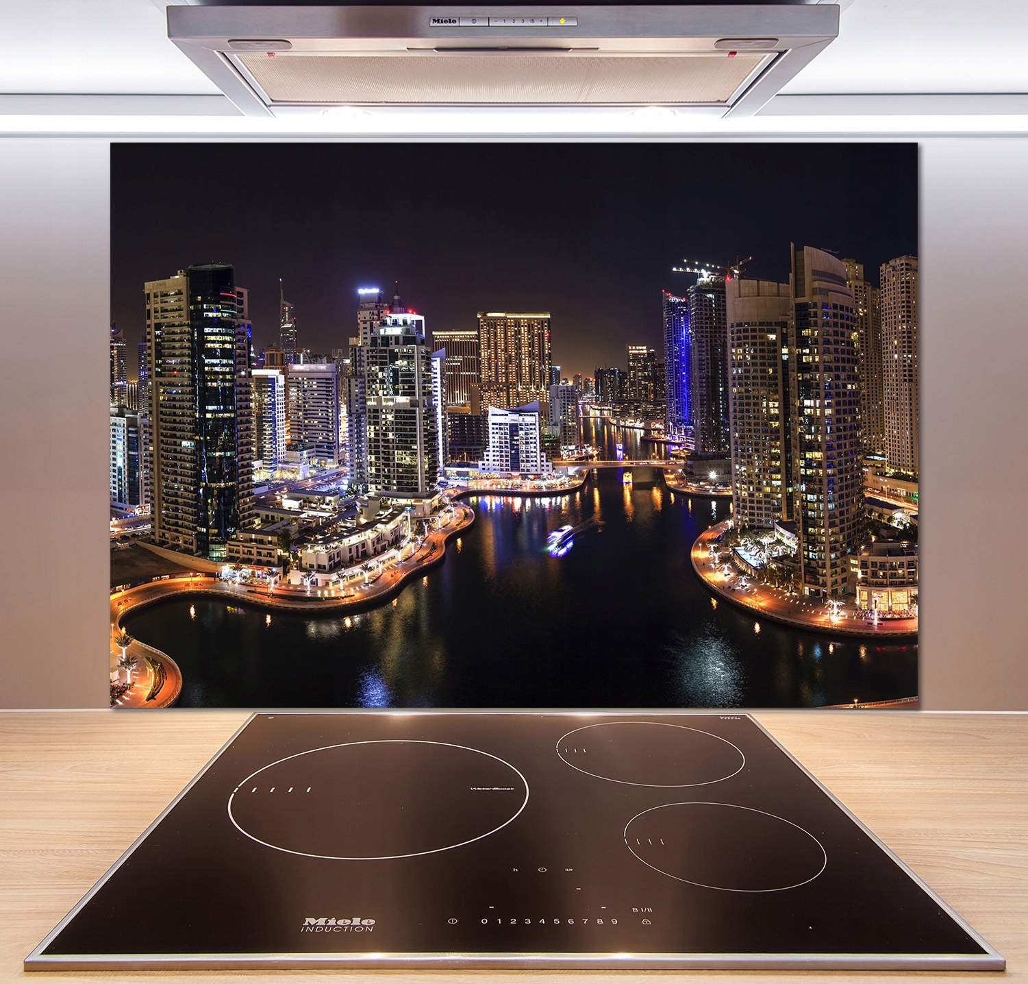 

Panel do kuchni Marina w Dubaju 100x70 cm + Klej