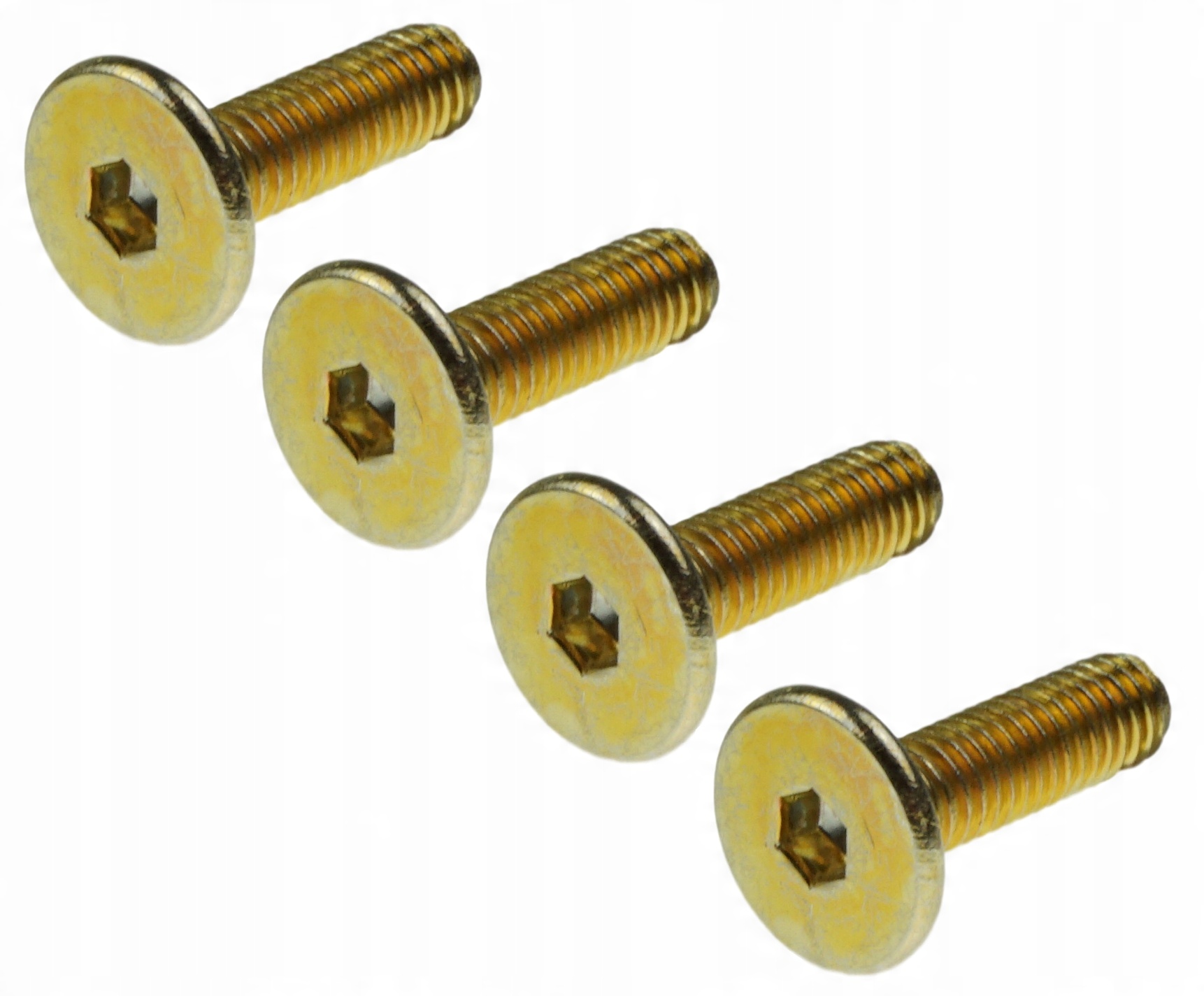 

10x wkręt z łbem walcowym żółty śruba M6 x 40 mm
