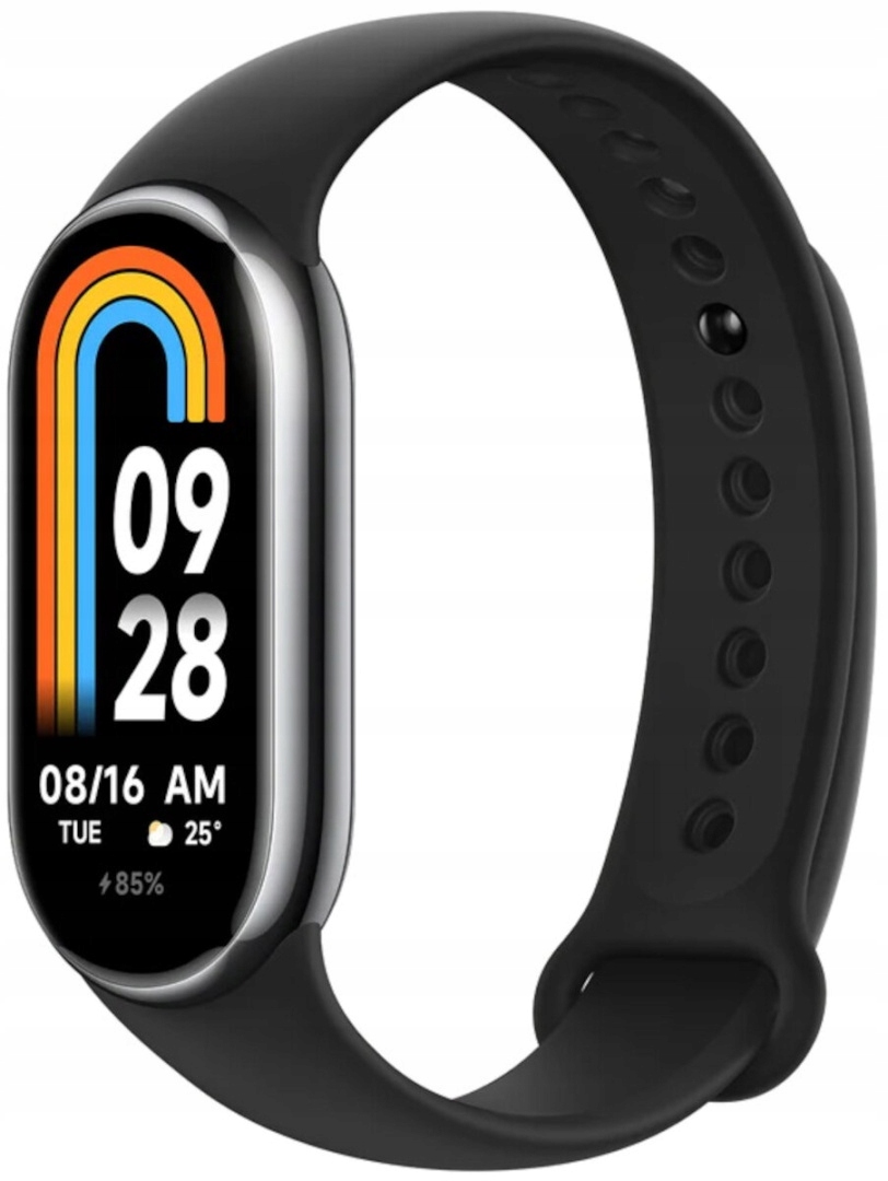 Smartband Xiaomi Mi Band 8 czarny Bluetooth SpO2 5 Atm Wersja Cn