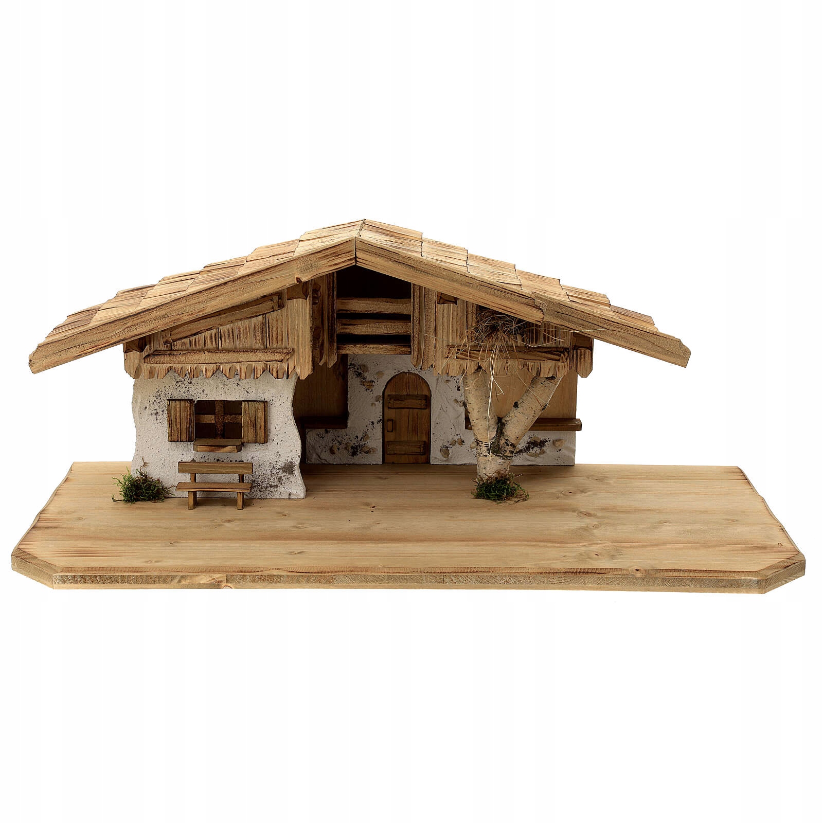 Vianočný Betlehem Stajňa Dekorácia 65x30x28 CM Na Figúrky 11-15 CM