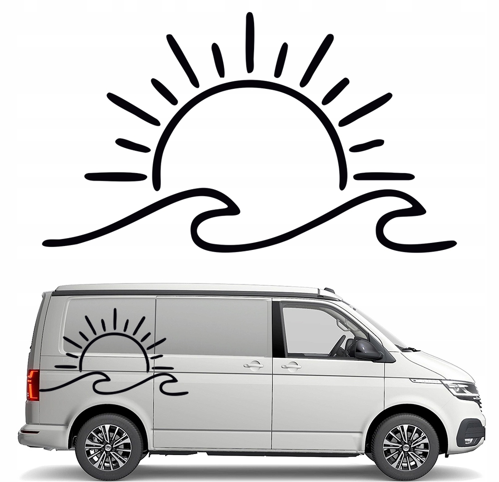 Grafika pro karavan Fale Slunce Wave 90x155
