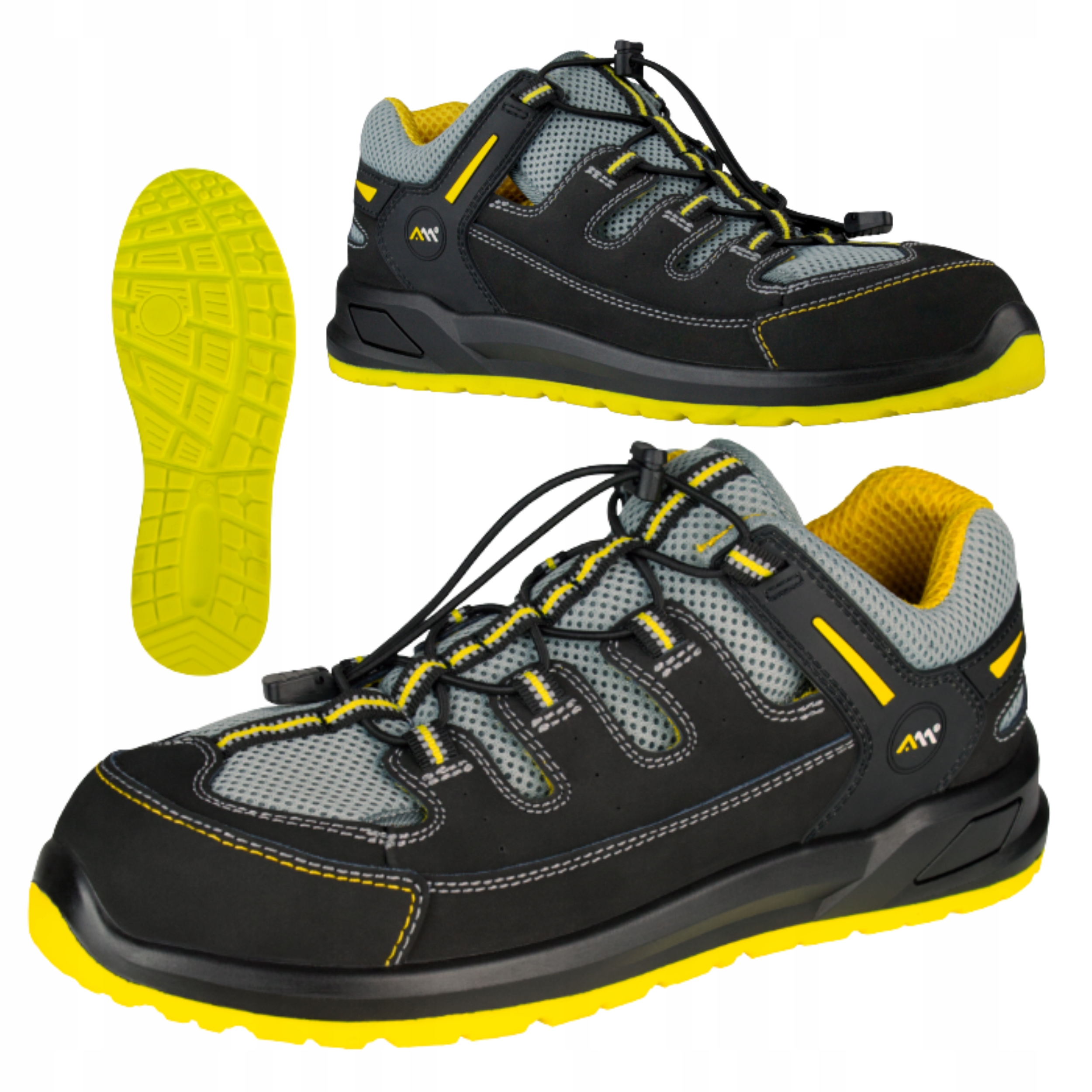 Sandały robocze S1 męskie buty letnie z Noskiem bez Elementów Metalowych 45