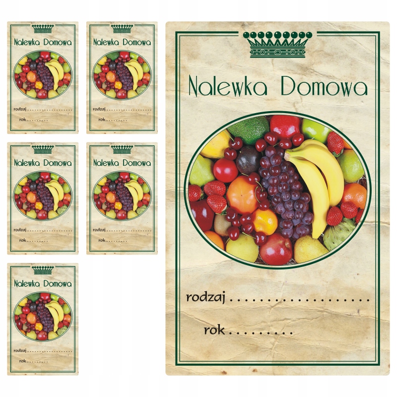 

Naklejki Etykiety na Nalewki duże 11cm wzór 124