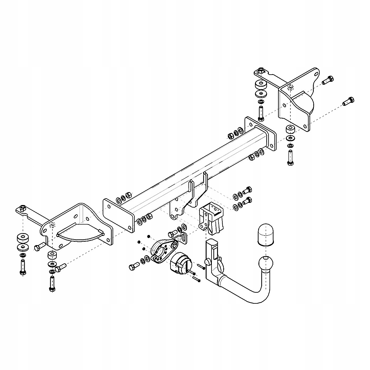 Hak Wypinany do Alfa Romeo Giulia Veloce Sedan od 16 MODUŁ WIĄZKA 13 PIN Producent Steinhof