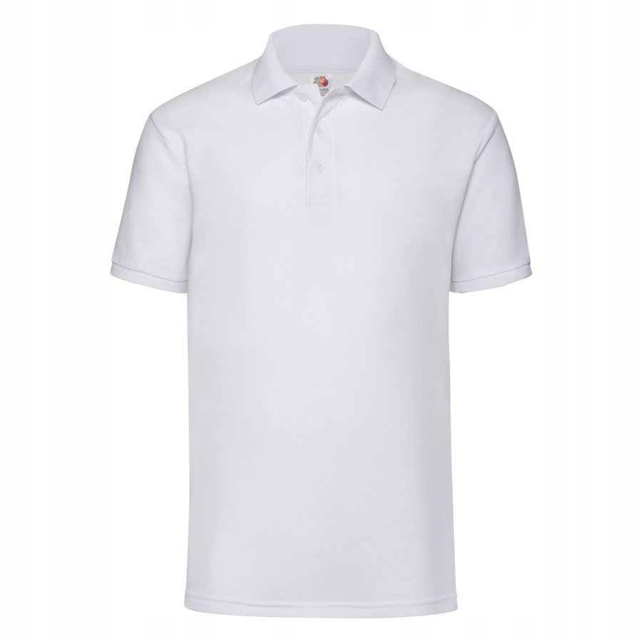 

Męska koszulka polo Fruit 65/35 biała 5XL