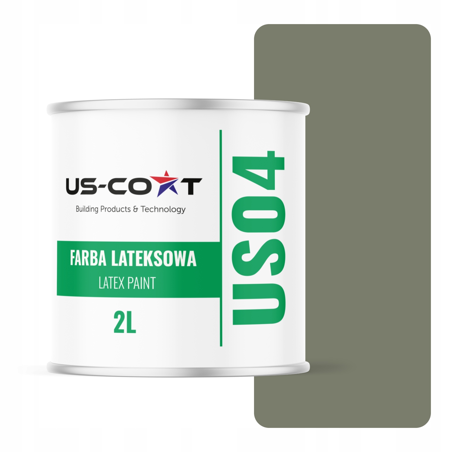 Barva Khaki Tmavá H1720 2L Matná Na Stěnu