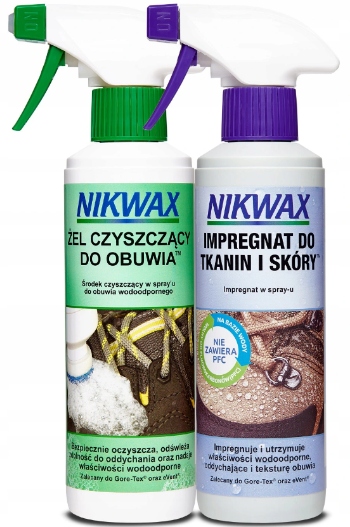 

Zestaw do obuwia tkanin i skóry Nikwax 2x300ml