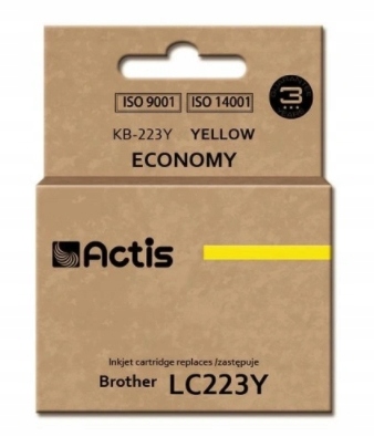 Actis, Tusz do Brother KB-223Y (zamiennik LC223Y) yellow (żółty)