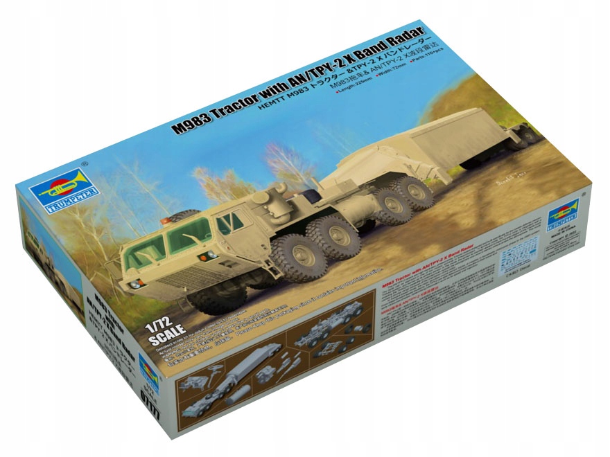 M983 Hemtt s radarem AN/TPY-2 X 07177 Trumpeter