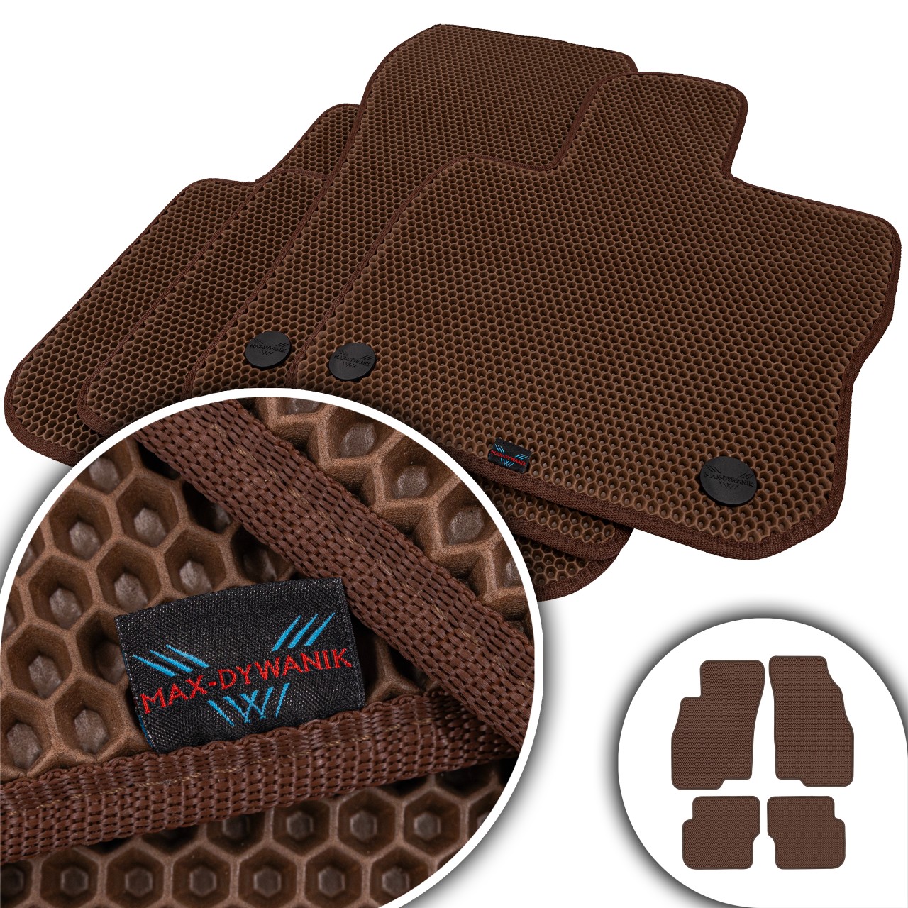 Fiat Punto III 2011-2017 Koberce Eva Eternity Hnedá Honey