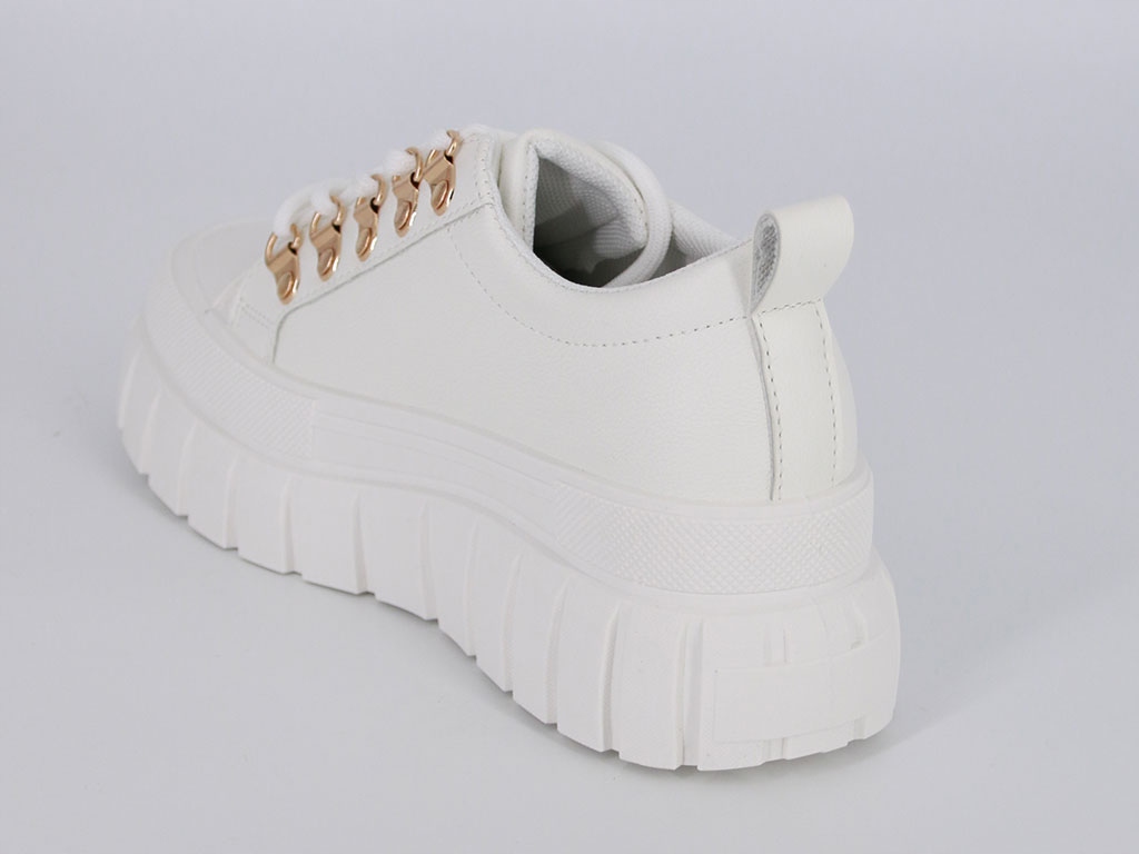 CREEPERSY BUTY TRAMPKI SPORTOWE NA PLATOFRMIE SKÓRZANE SNEAKERSY 38 Wzór dominujący bez wzoru