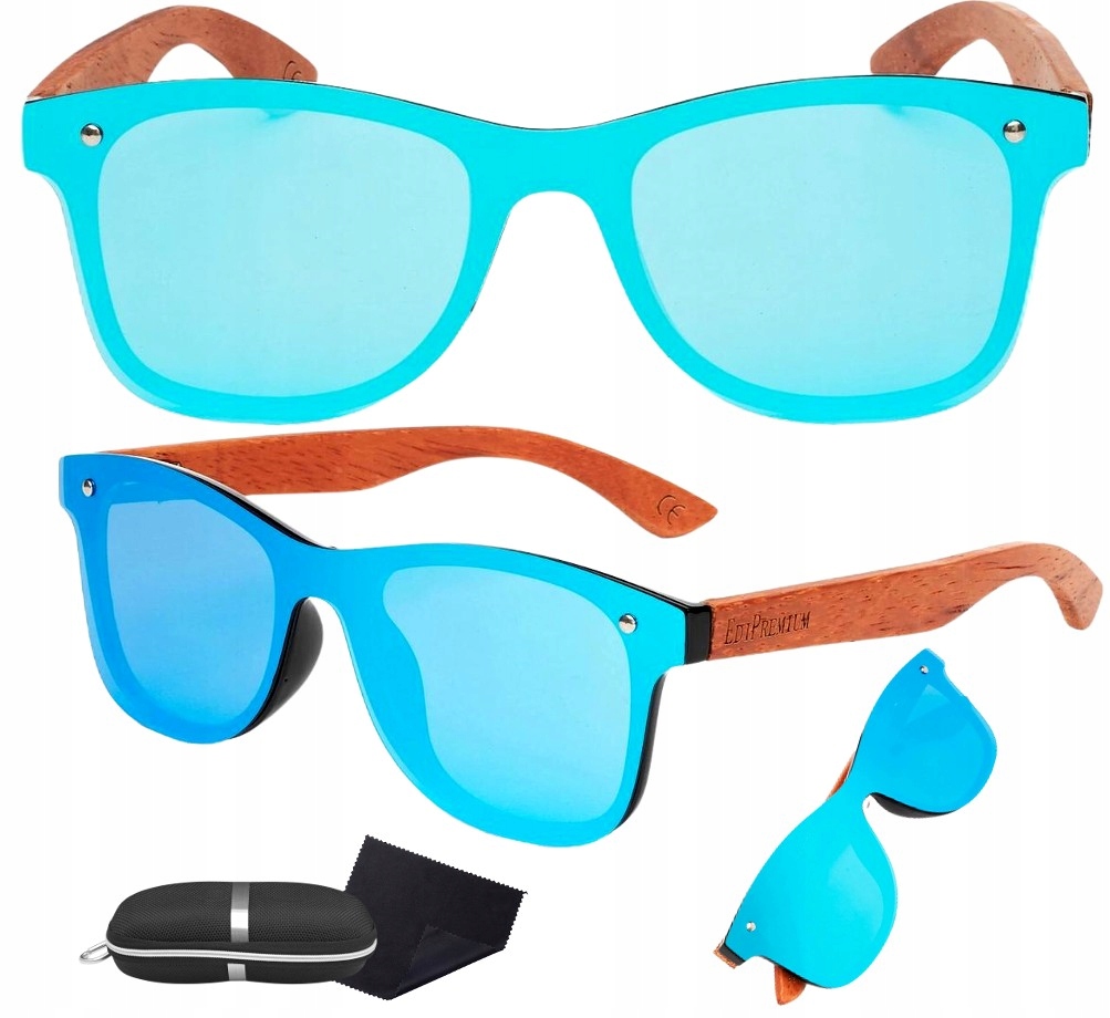 

Okulary Polaryzacyjne Nerdy Drewniane UV400 Etui
