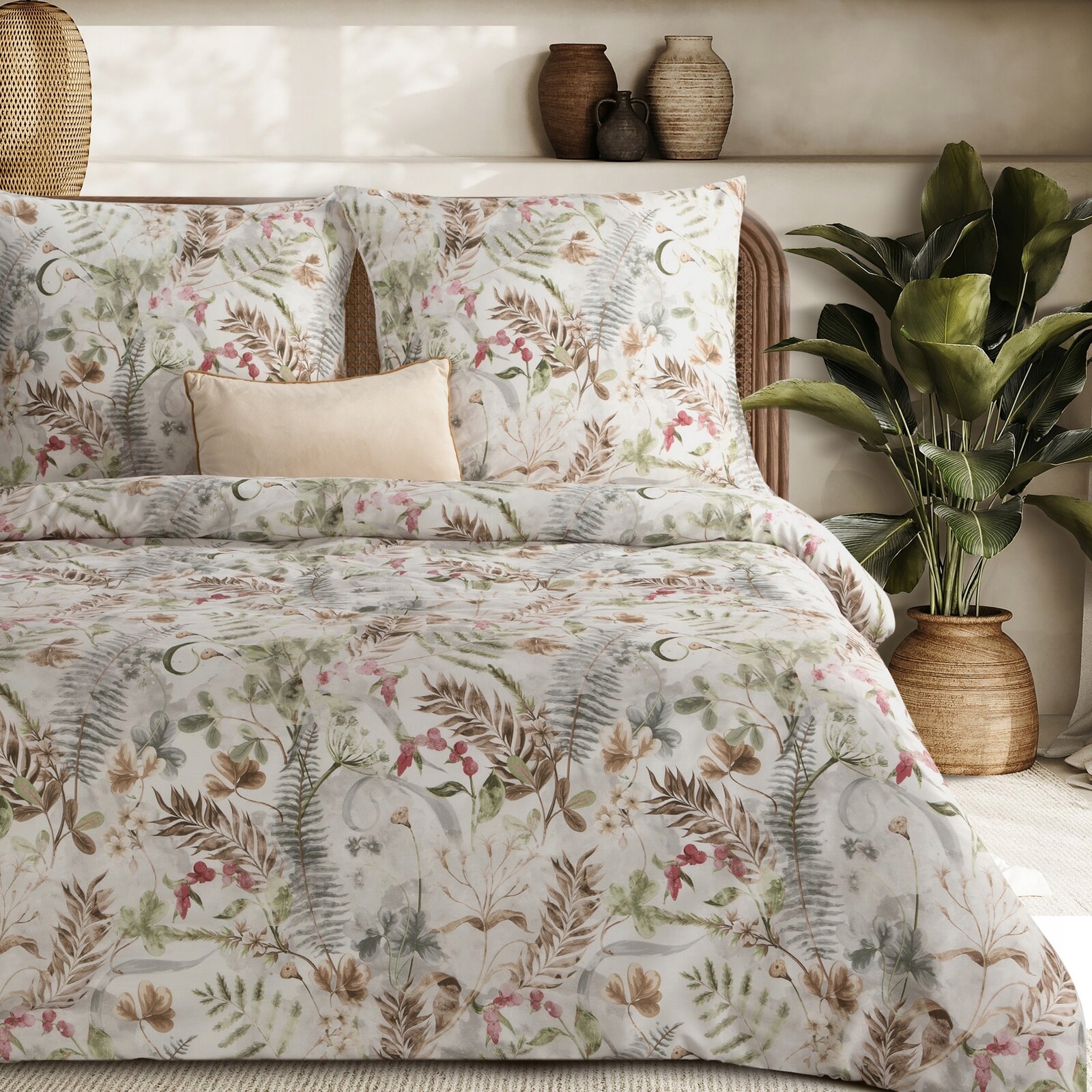 Komplet Pościeli Satynowej Spring 47 220 X 200 CM Biały