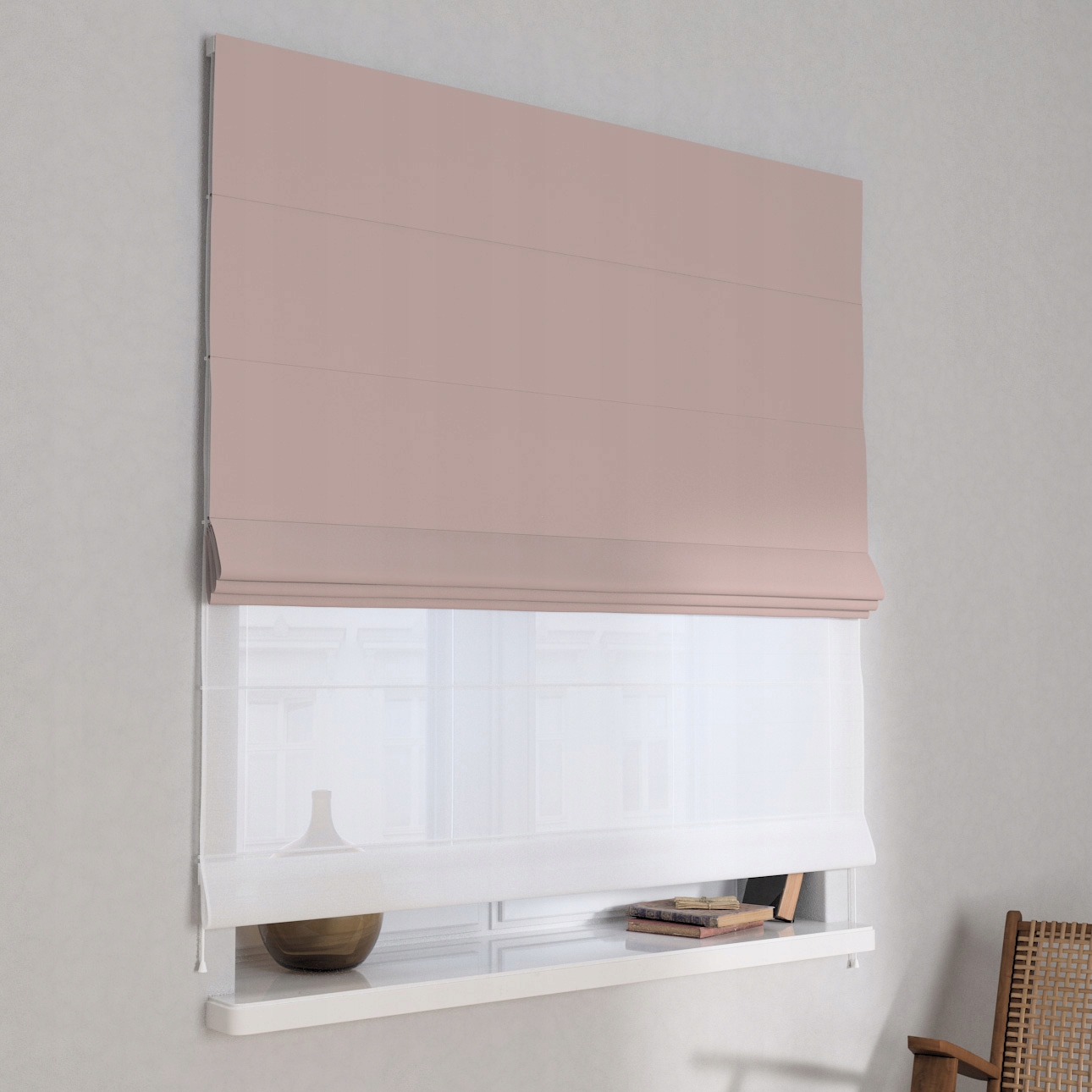 Hotová římská roleta Duo 80x170 cm fialová