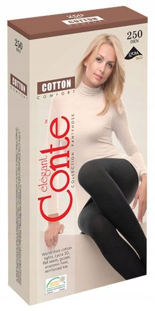 

Grube rajstopy bawełniane z lycrą Cotton 250