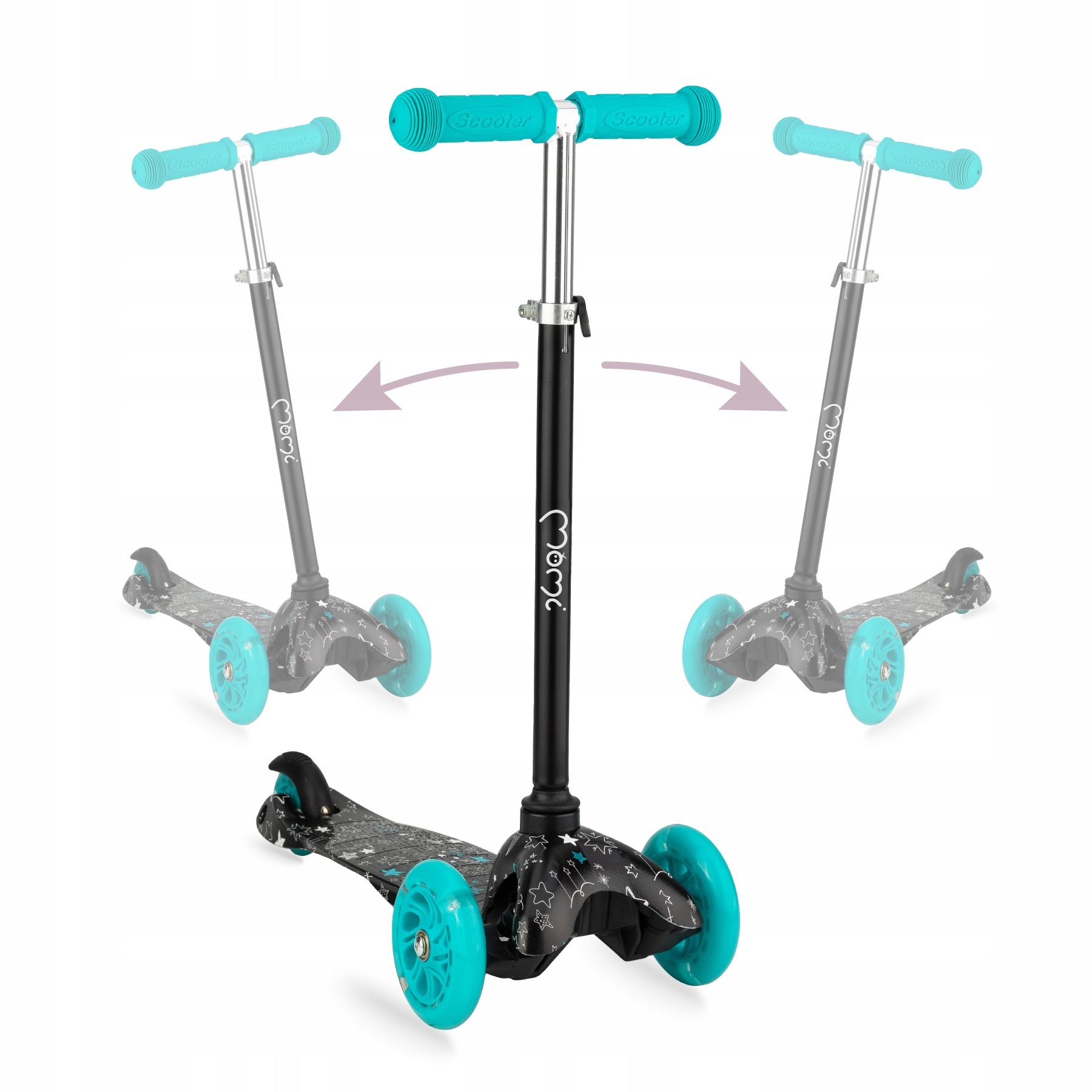 HULAJNOGA TRÓJKOŁOWA DLA DZIECI LEDY MoMI WEENDY Hamulec tak