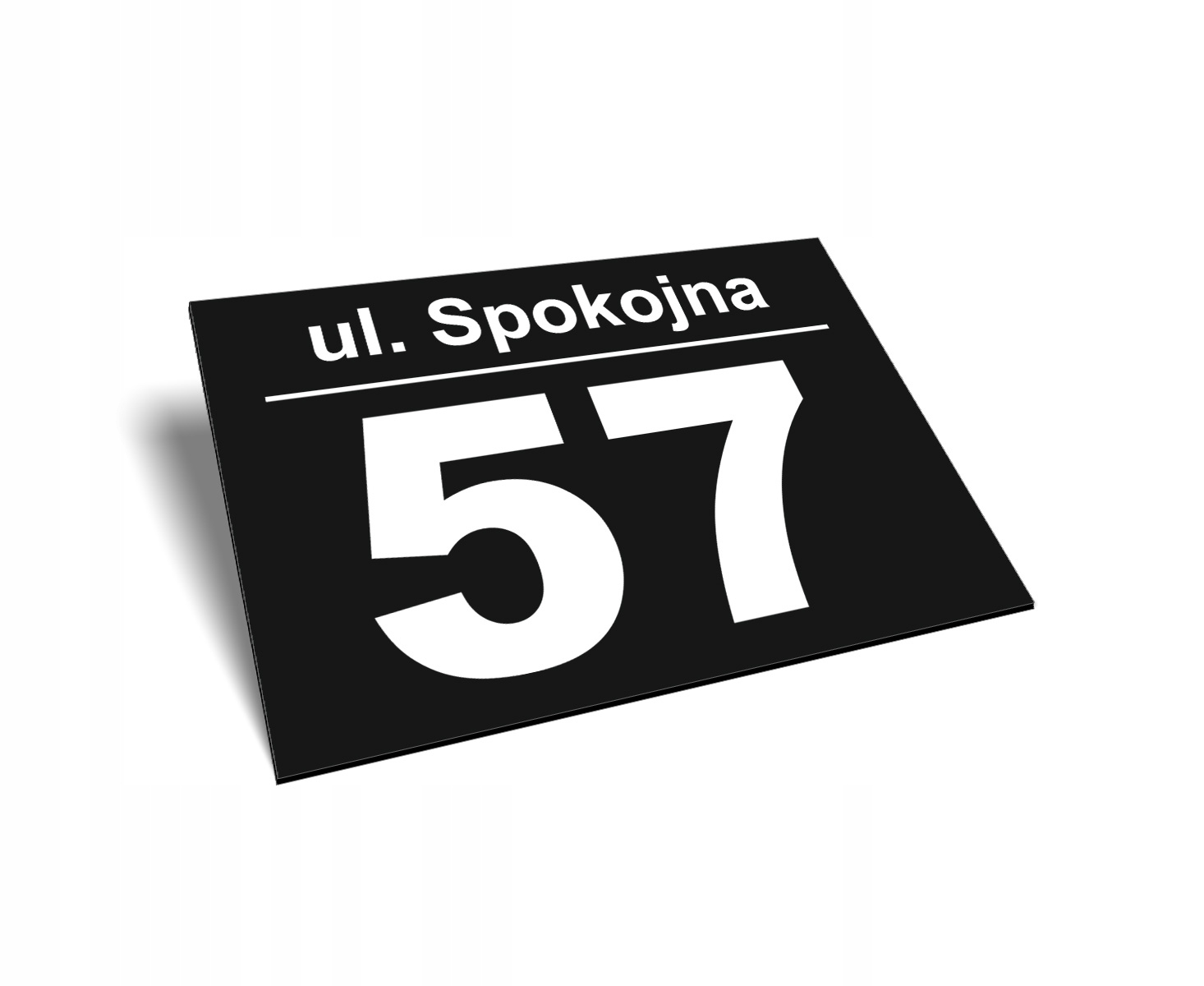 Tabliczka Adresowa Numer na dom 40x30cm z dibondu