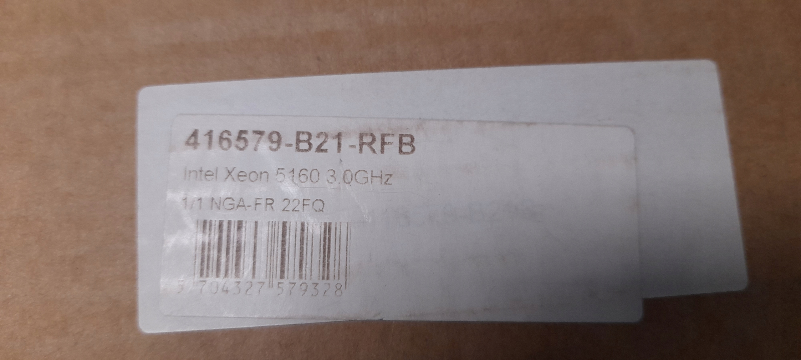 S682 Dwurdzeniowy procesor Intel Xeon 5160 3,0 GHz Kod producenta 416579-B21