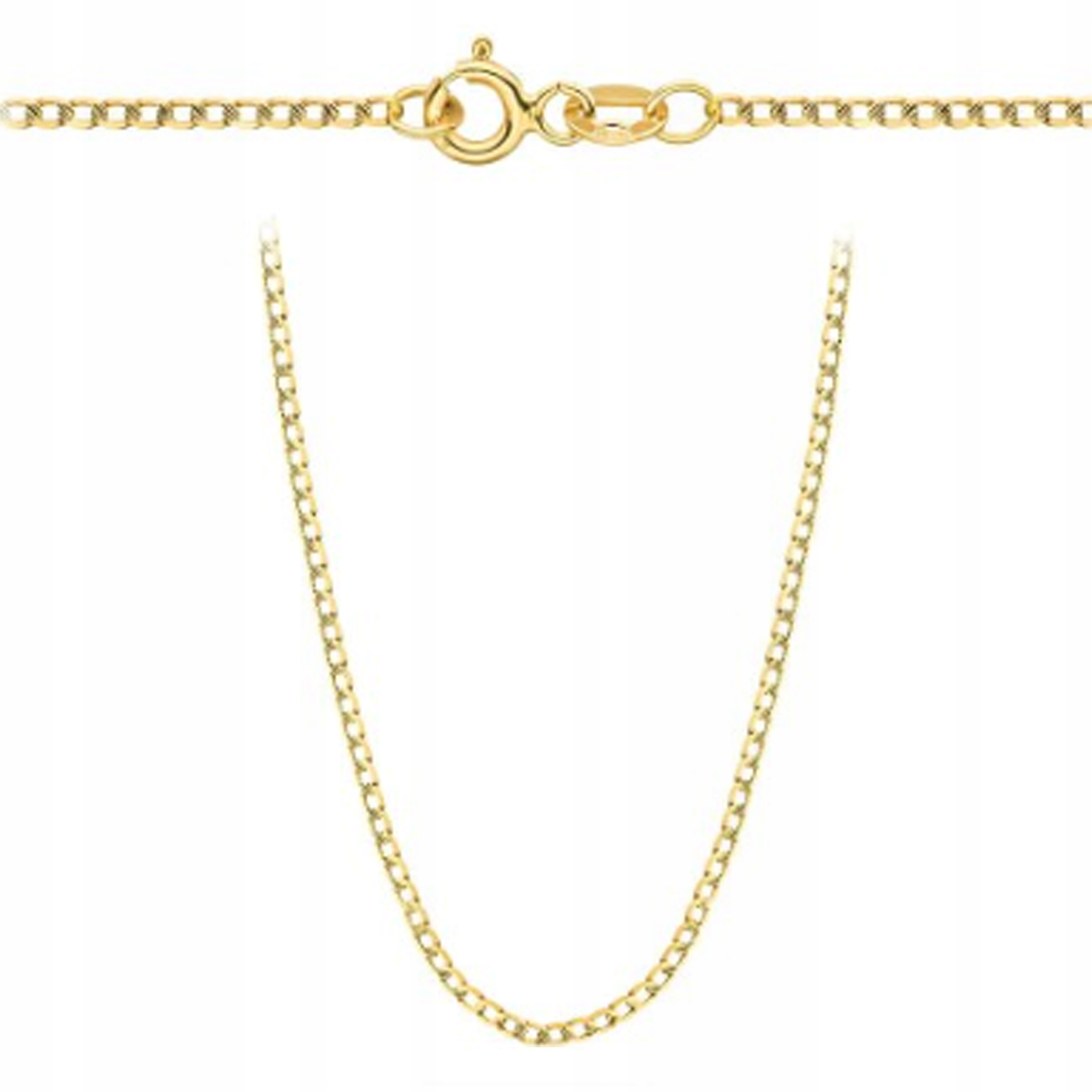 Řetízek zlatý 585 klasická pancířová vazba 42 cm jako dárek, módní vazba