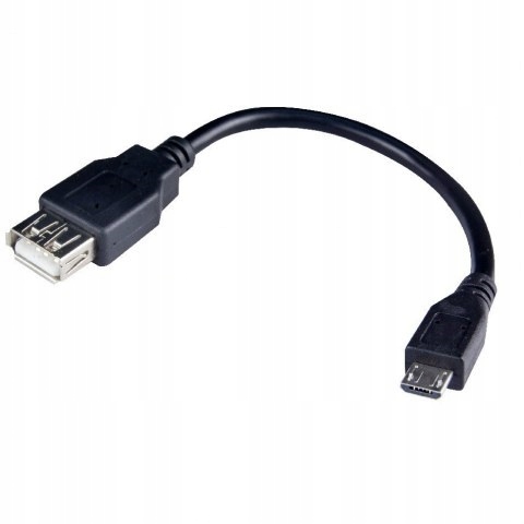 

Kabel micro usb Otg czarny 0,15 m