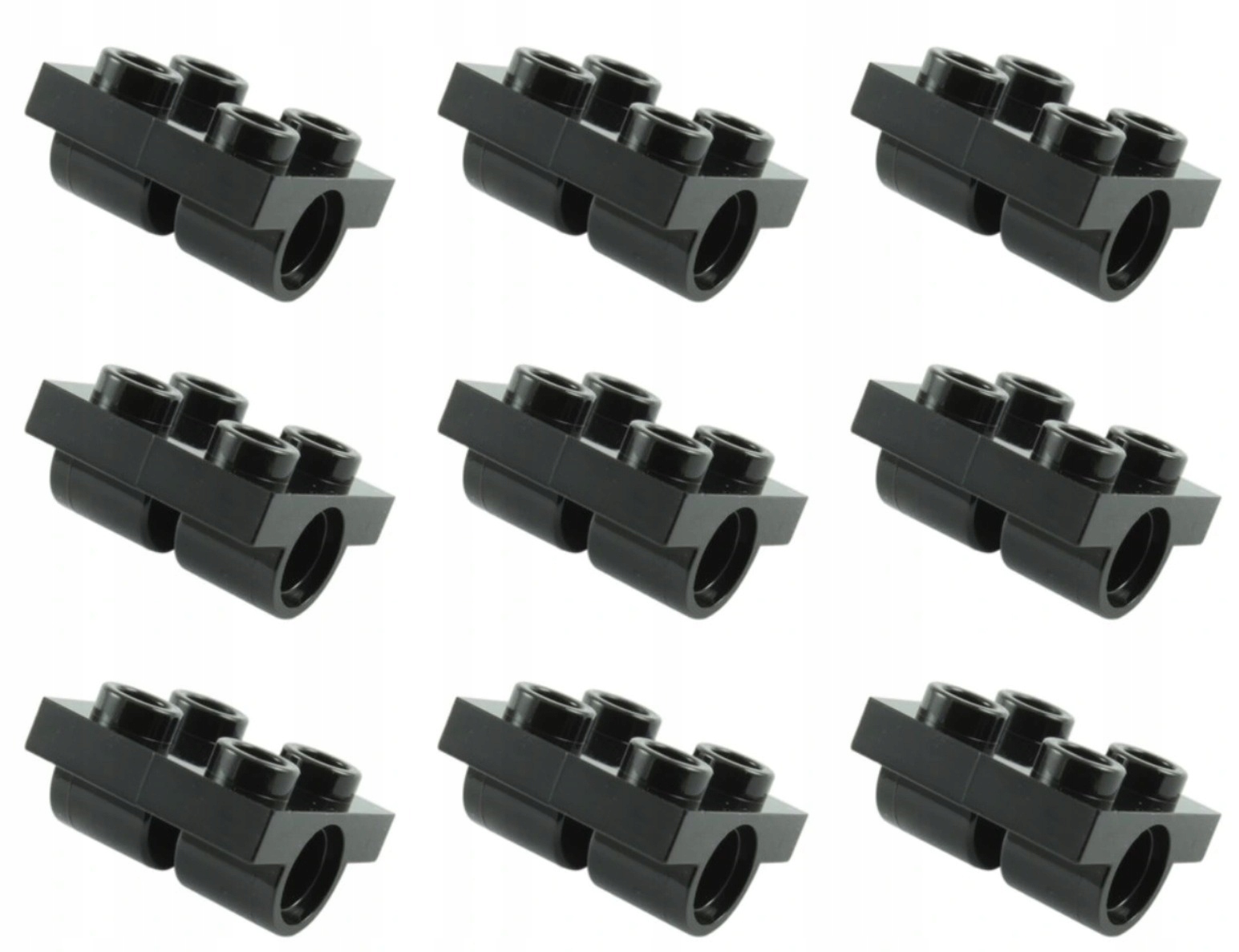 

Lego 2817 Płytka z Otworami 2x2 czarna (9g) 9 szt.