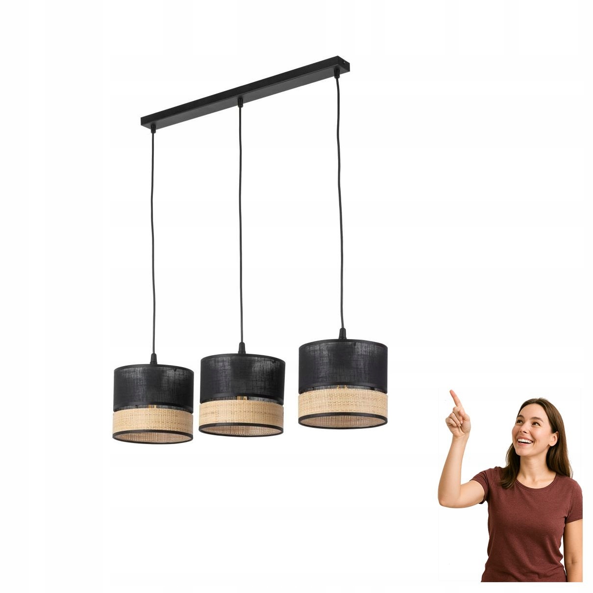 Závěsná lampa Paglia New Black 4769 Tk Lighting