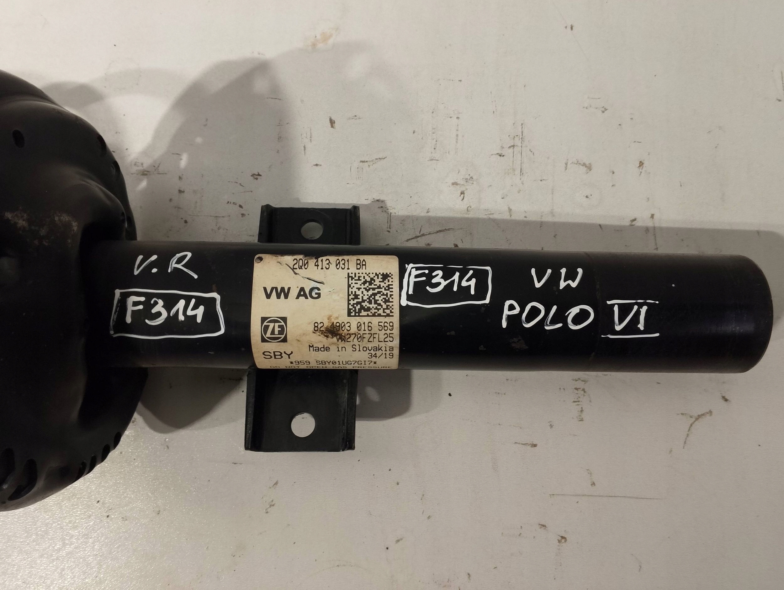 Volkswagen Polo 2G VI shock absorber front 2Q0413031BA (F314)