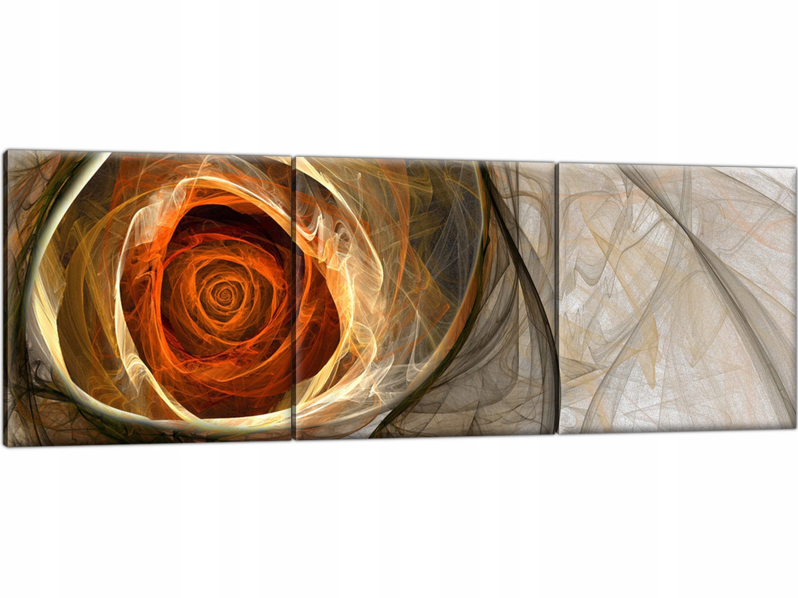 

Obraz na płótnie Tryptyk Róża 150x50 cm Abstrakcja