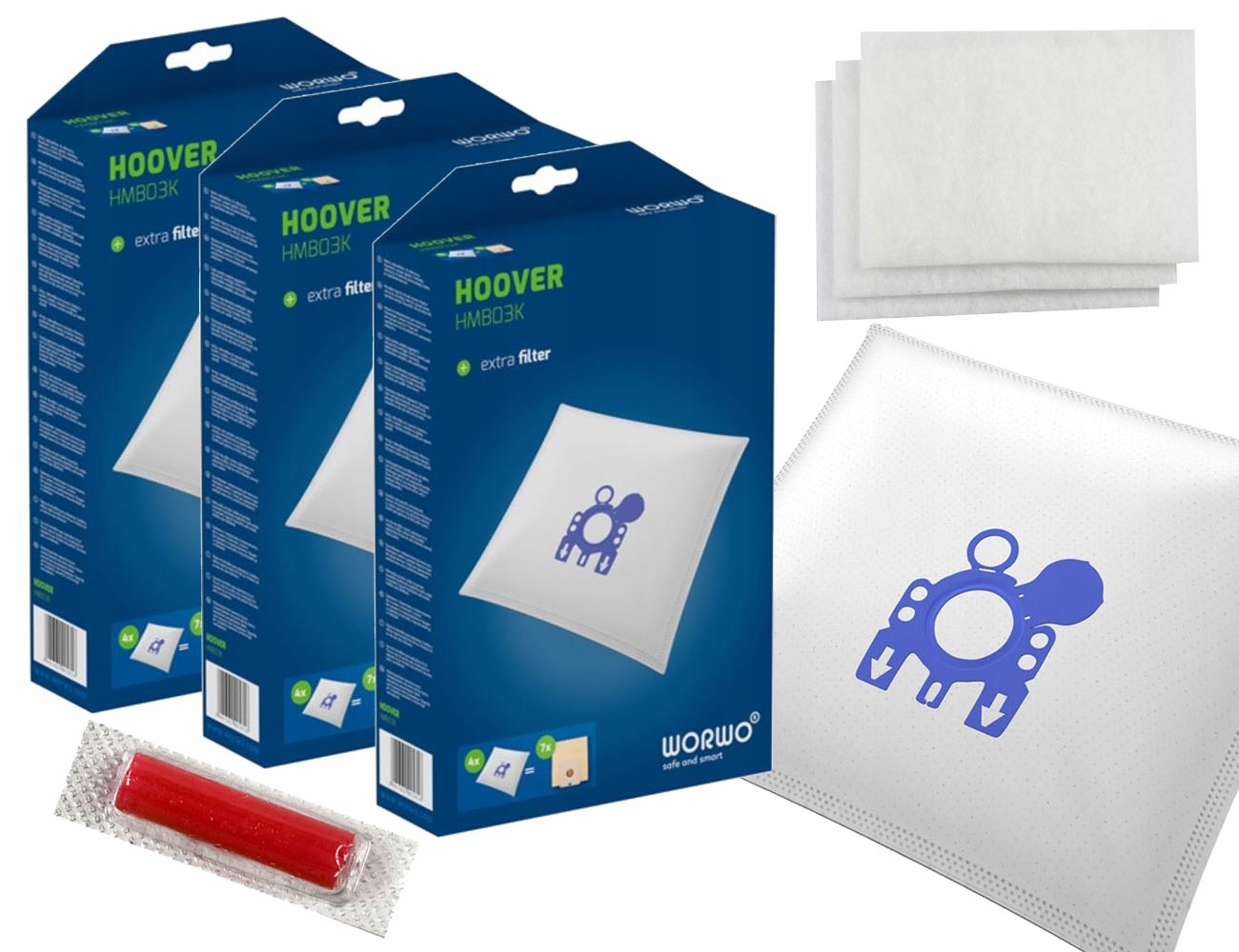 

12x worki do Hoover H30, H60, Telios, Miele C2, C3