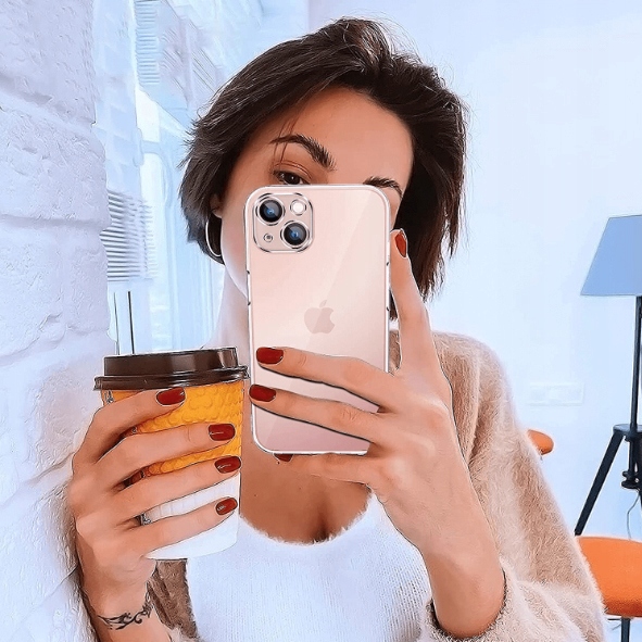 Etui do iPhone 13 | 14 SILICONE Case + SZKŁO 9H Marka Case