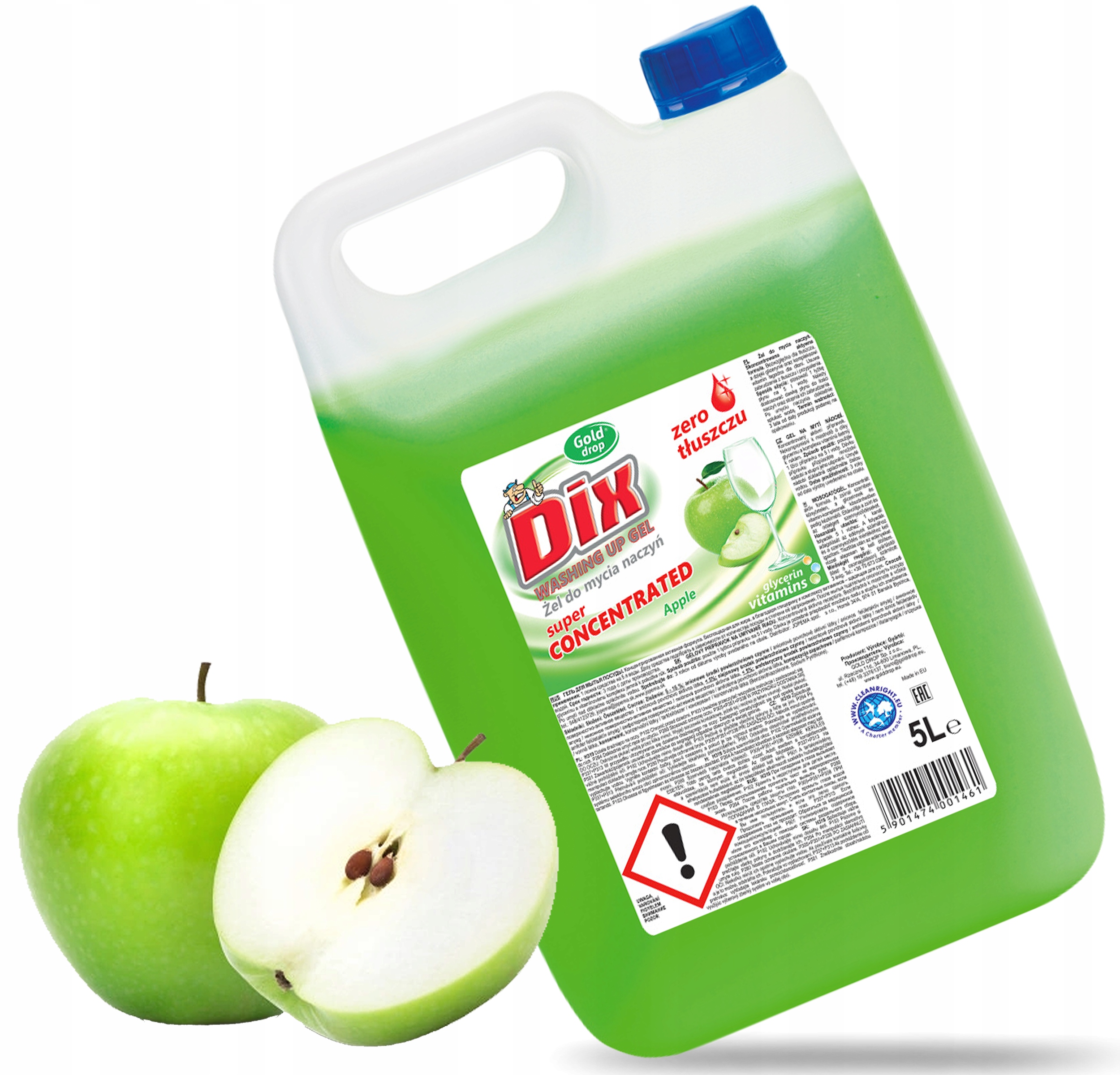 

Płyn do Mycia Naczyń 5l Trudnych Zabrudzeń Jabłko