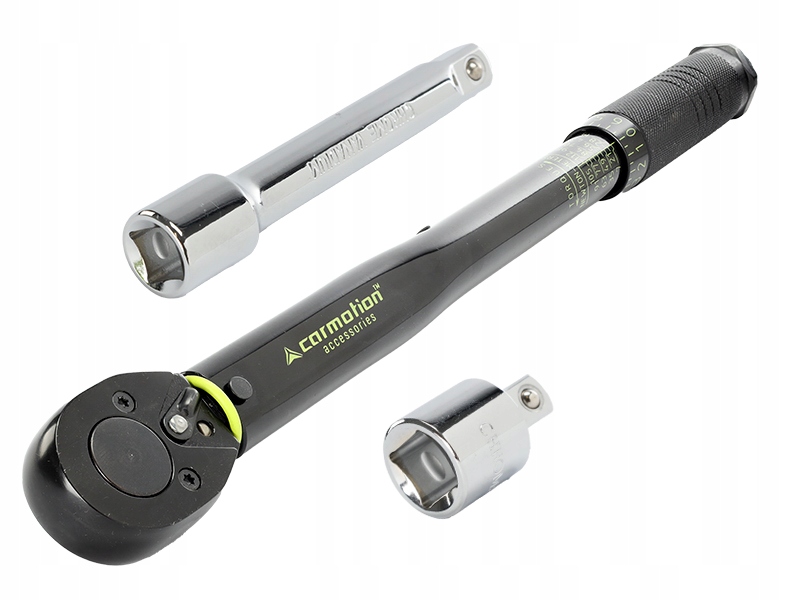 Momentový kľúč 28-210 Nm, 1/2" adaptér 1/2" > 3/8" predĺženie 12