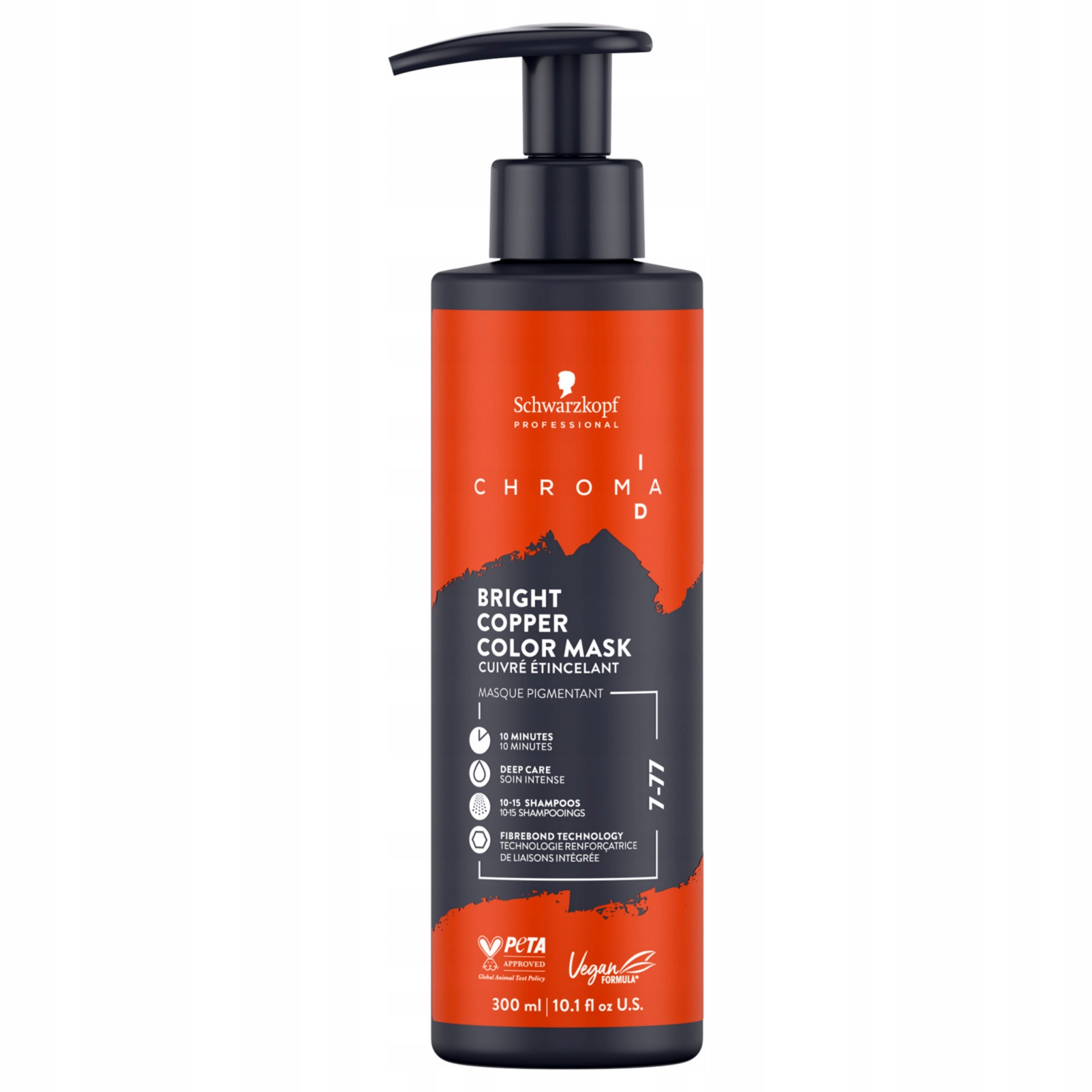 Schwarzkopf Professional Chroma ID Barvící maska 7-77 Měděná 300 ml