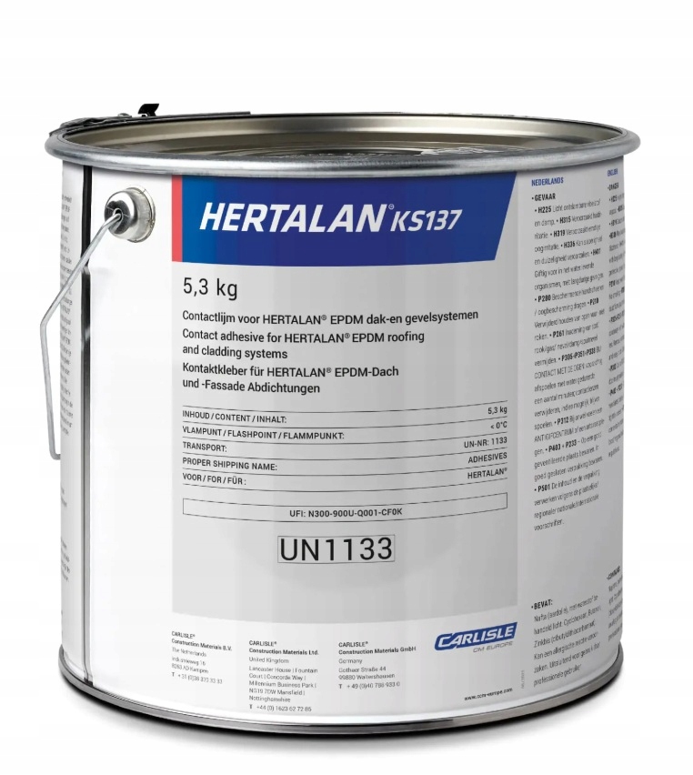 Hertalan Ks 137 Lepidlo na Epdm membrány 5,3 kg